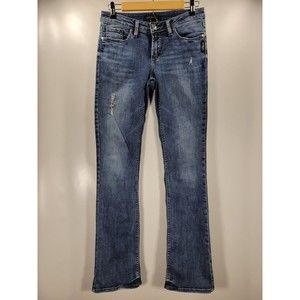 Silver Aiko Slim Boot Cut Jeans Size 26/33